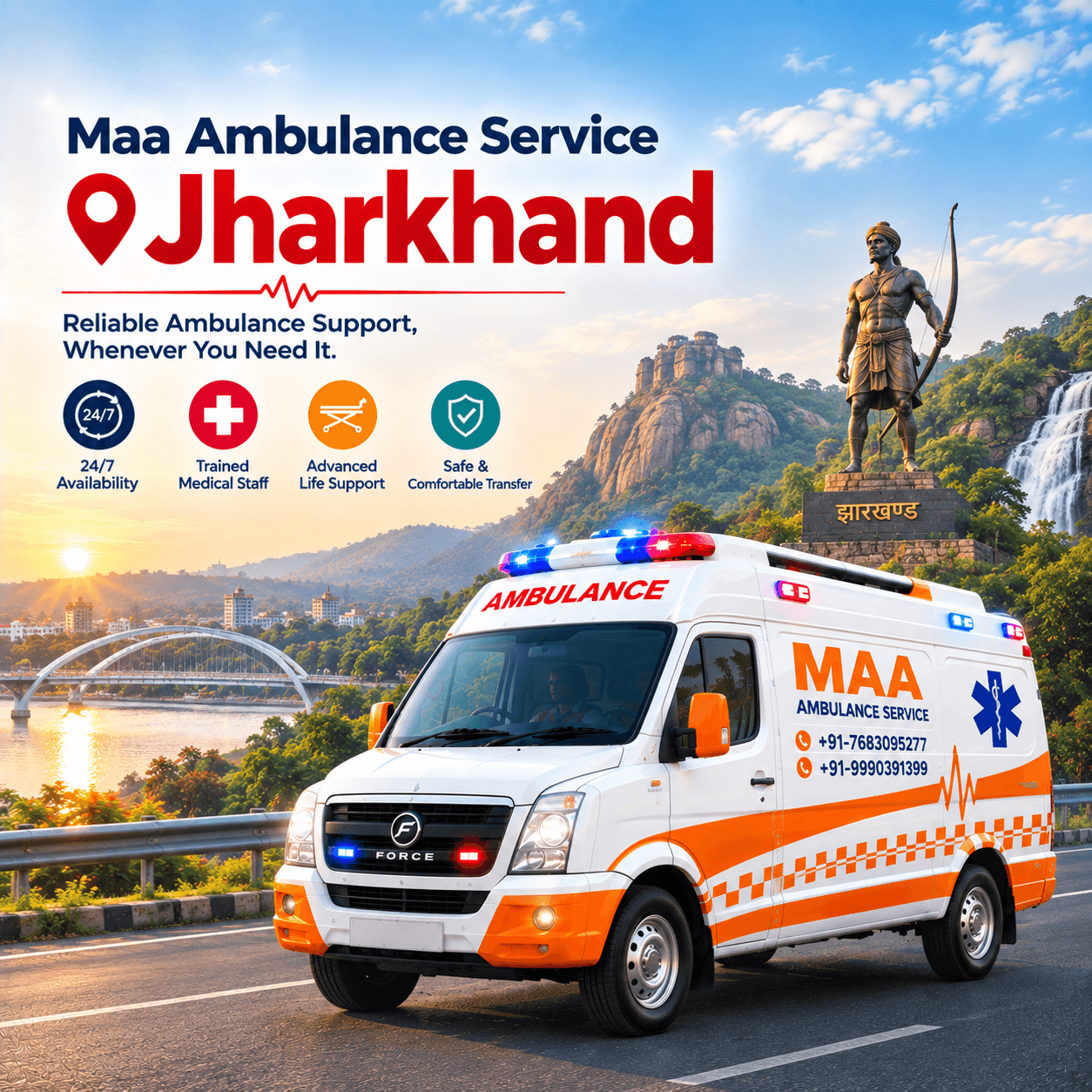 Monthly Rental Ambulance in Jharkhand — Specialized Care