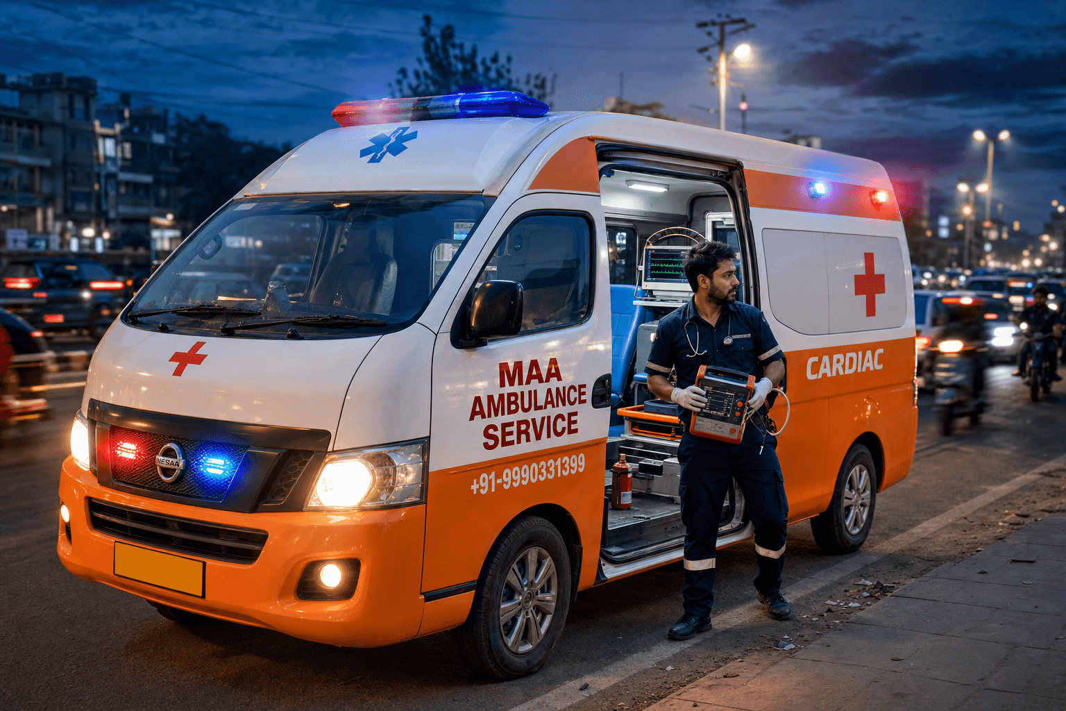 Cardiac Ambulance Service — Maa Ambulance Services
