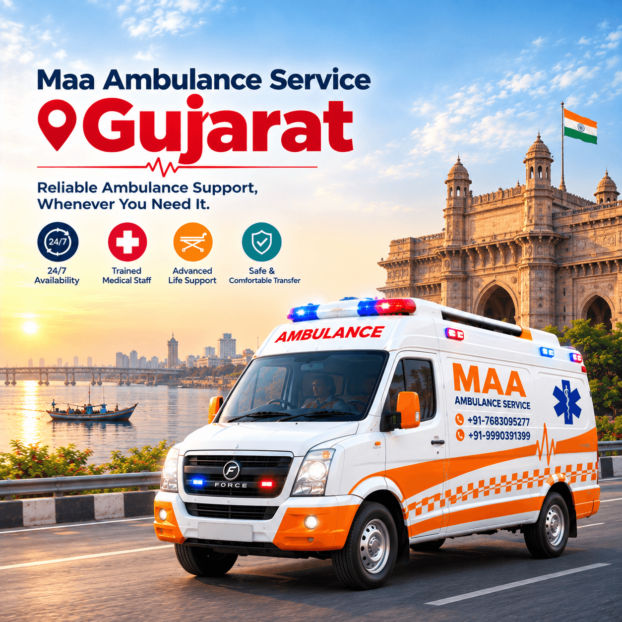Monthly Rental Ambulance in Gujarat — Specialized Care